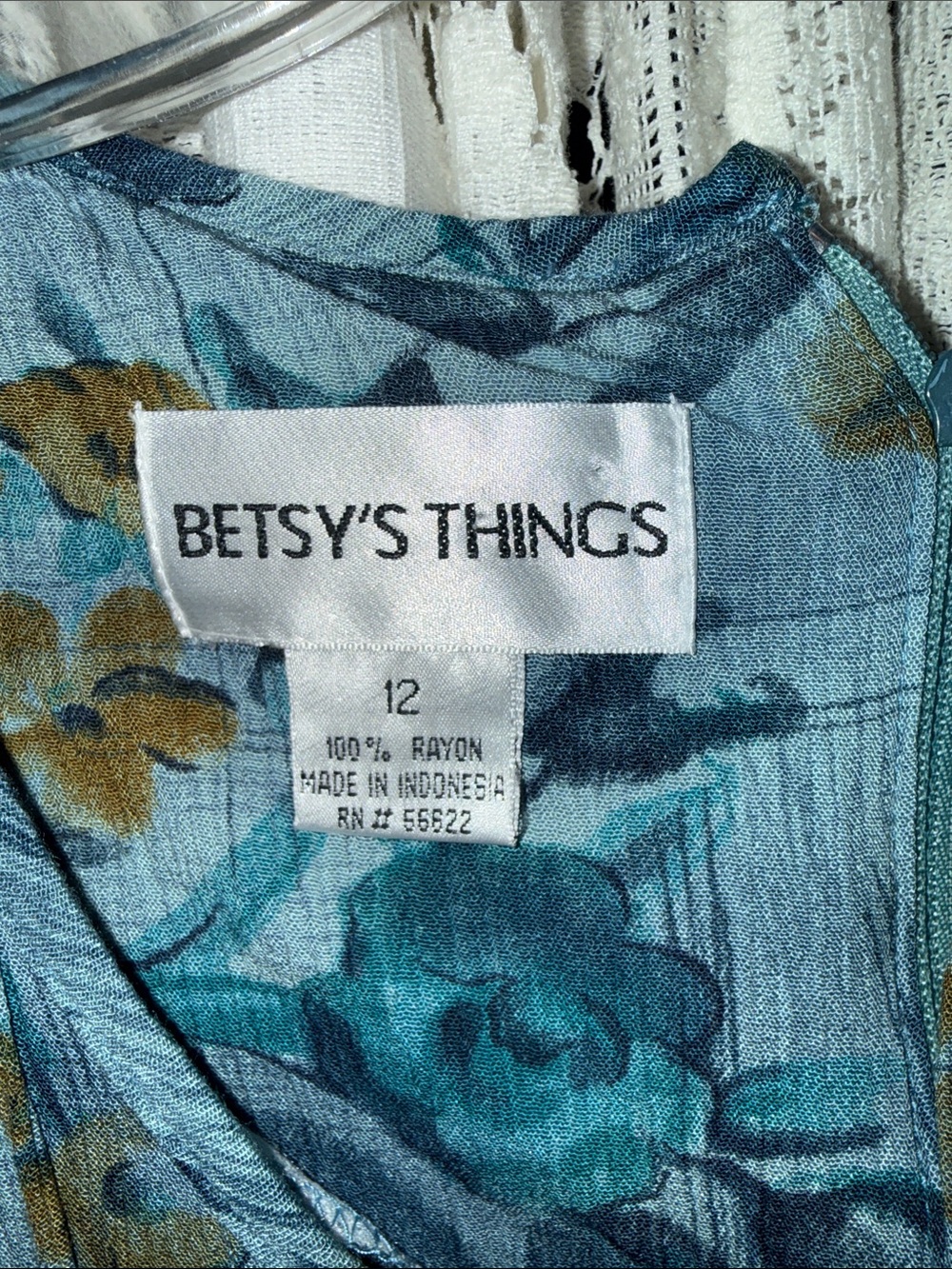 Betsy's Things Blue Floral Maxi Dress - Picture 2 of 6